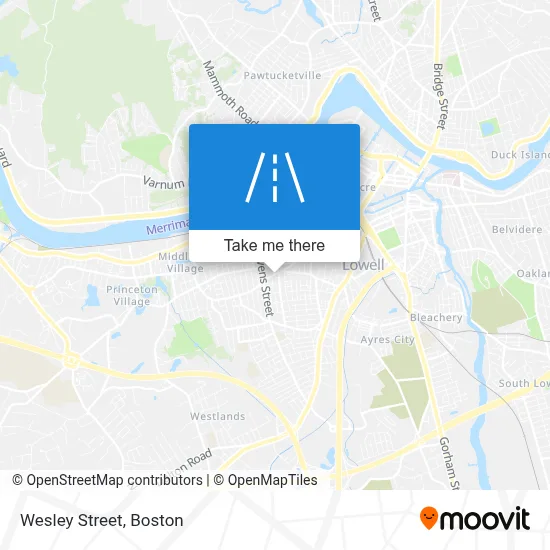 Wesley Street map