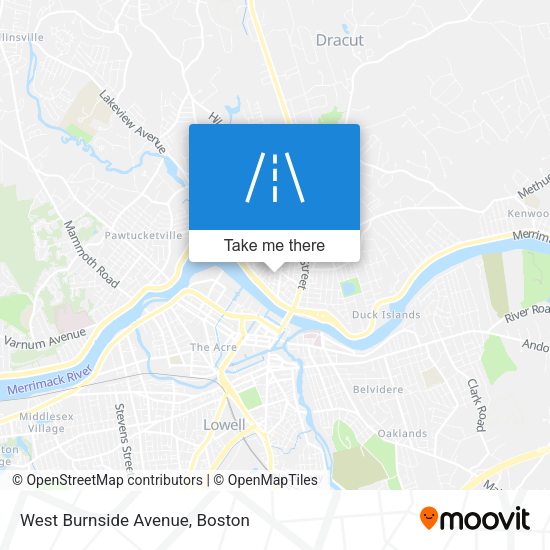 West Burnside Avenue map