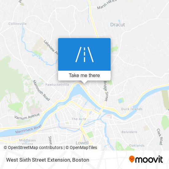 West Sixth Street Extension map