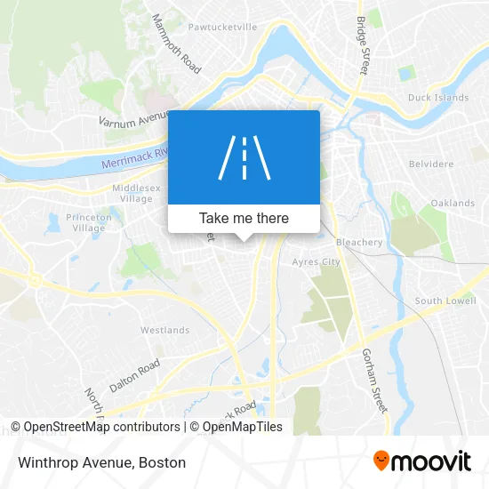 Winthrop Avenue map