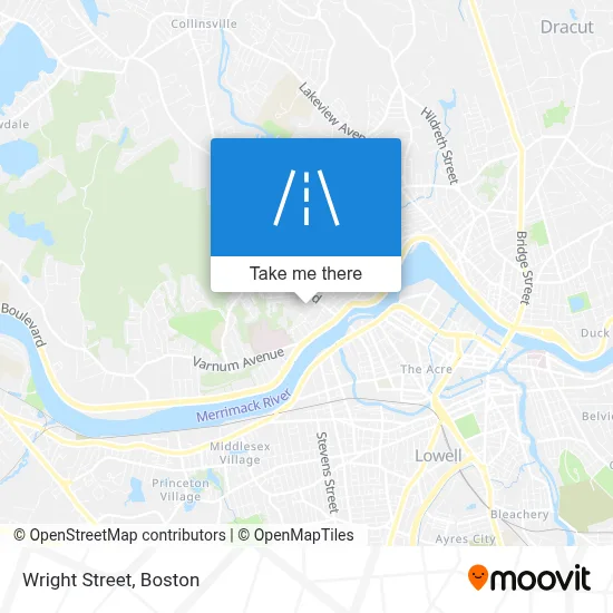 Wright Street map