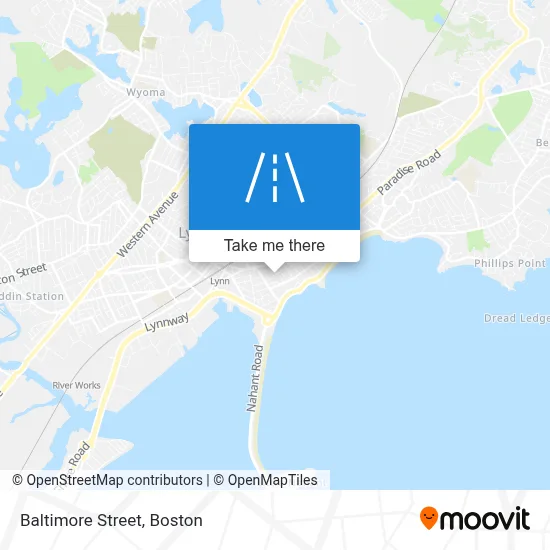 Baltimore Street map