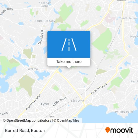 Mapa de Barrett Road