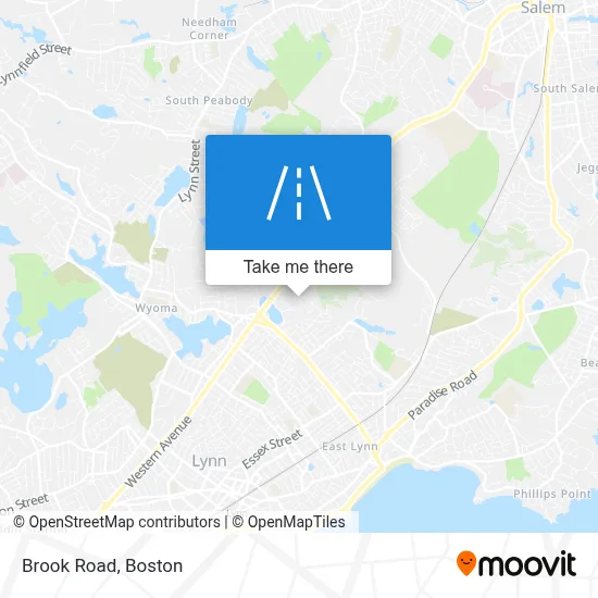 Brook Road map