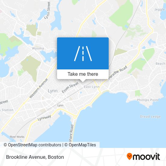 Mapa de Brookline Avenue