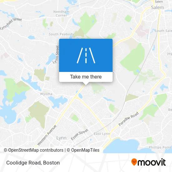 Mapa de Coolidge Road