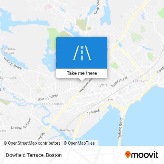 Dowfield Terrace map