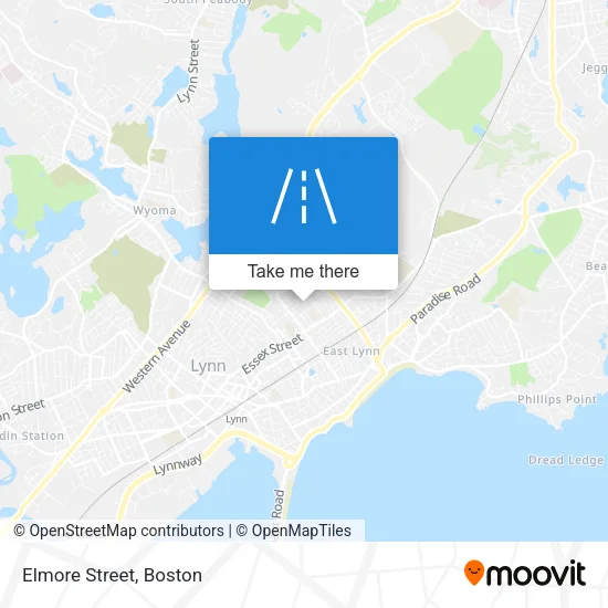 Elmore Street map