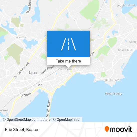 Erie Street map
