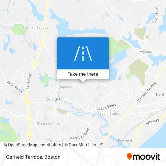 Garfield Terrace map