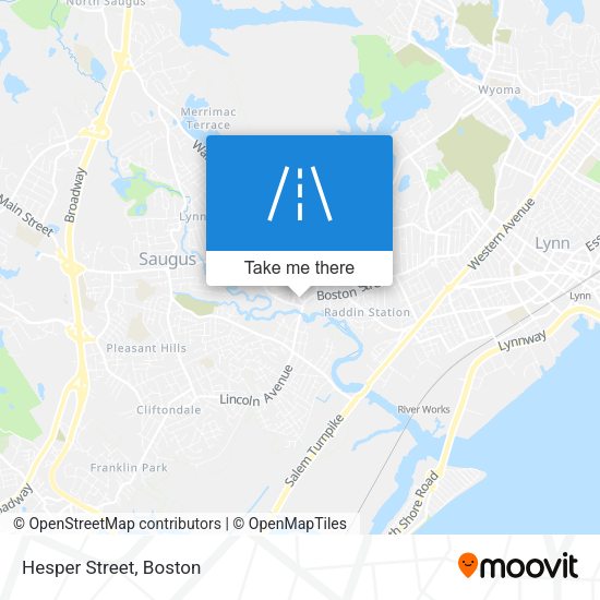 Mapa de Hesper Street