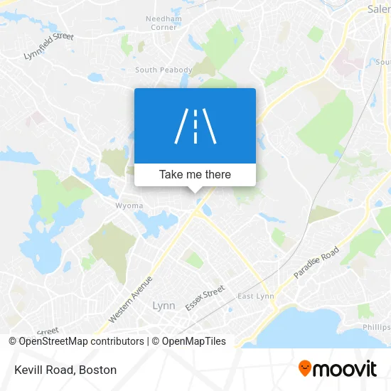 Kevill Road map
