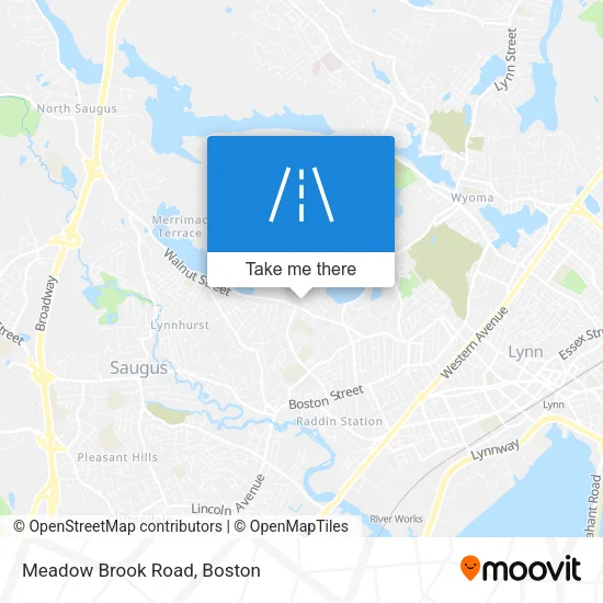 Meadow Brook Road map