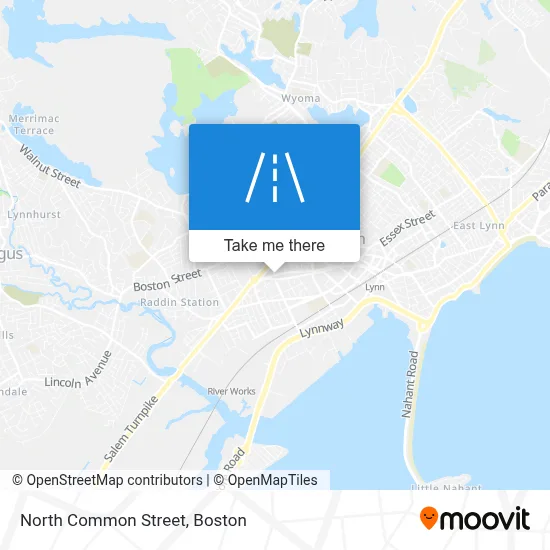 North Common Street map
