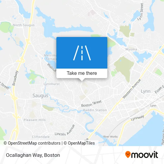 Ocallaghan Way map