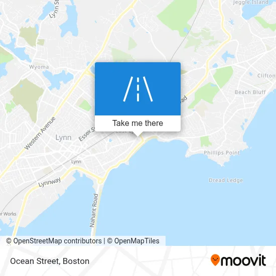 Ocean Street map