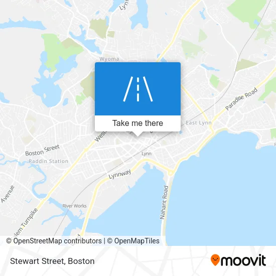 Stewart Street map
