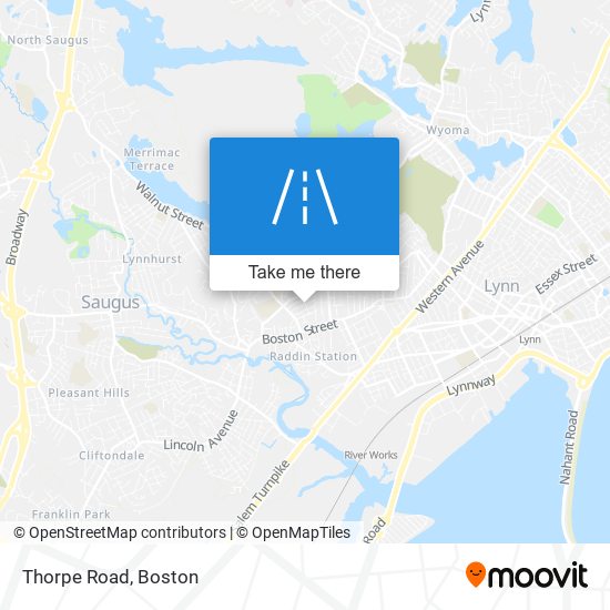 Thorpe Road map