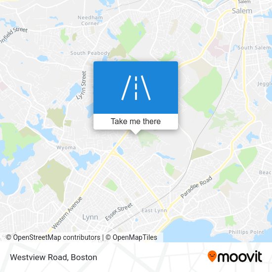 Westview Road map