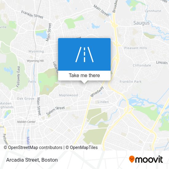 Mapa de Arcadia Street