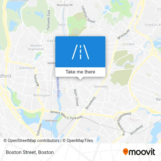 Boston Street map