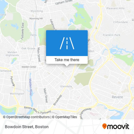 Bowdoin Street map