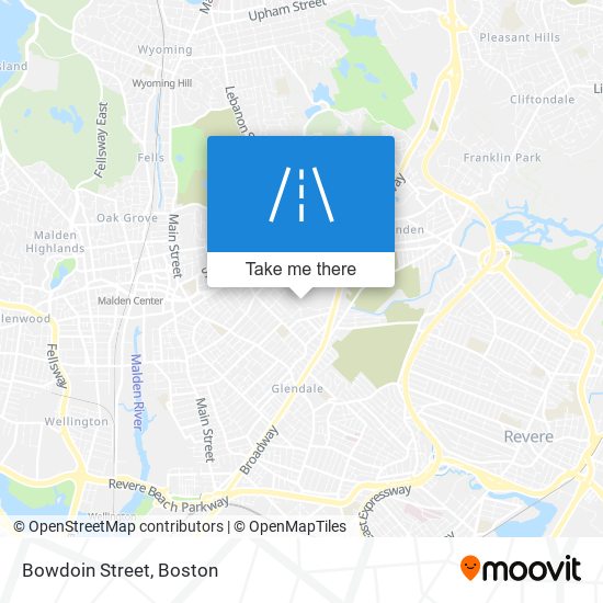 Mapa de Bowdoin Street