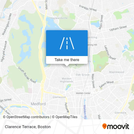 Clarence Terrace map