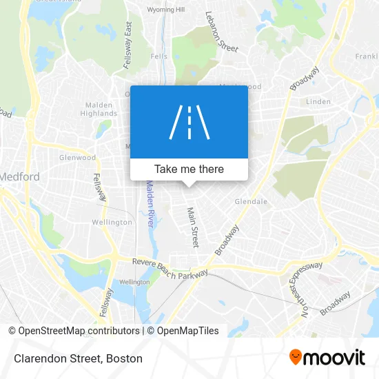 Clarendon Street map