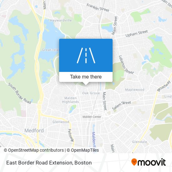 East Border Road Extension map