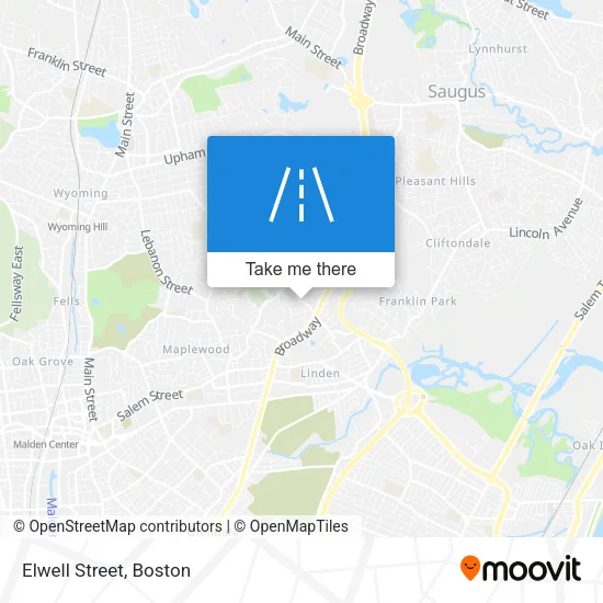 Elwell Street map