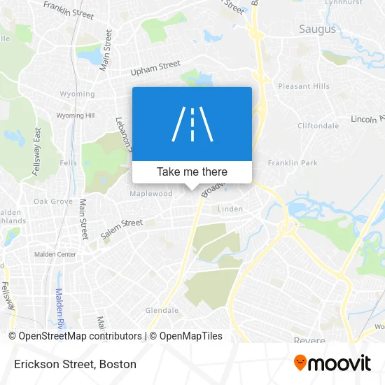 Erickson Street map