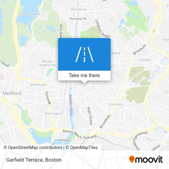 Garfield Terrace map