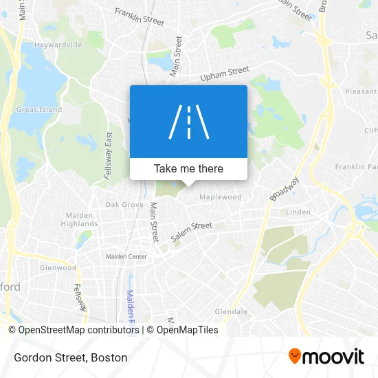 Gordon Street map