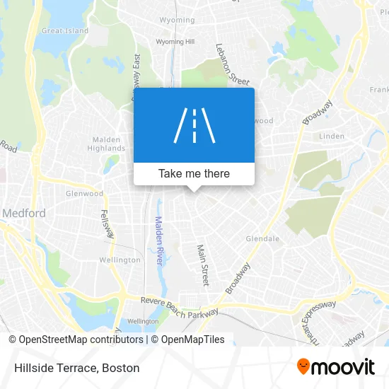 Hillside Terrace map