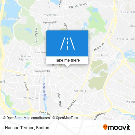 Hudson Terrace map