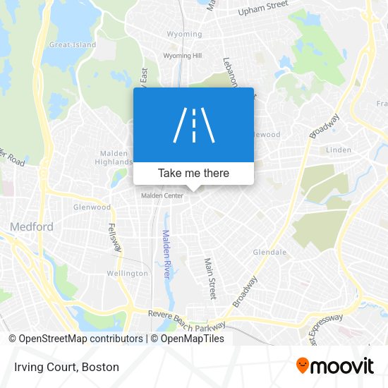 Mapa de Irving Court