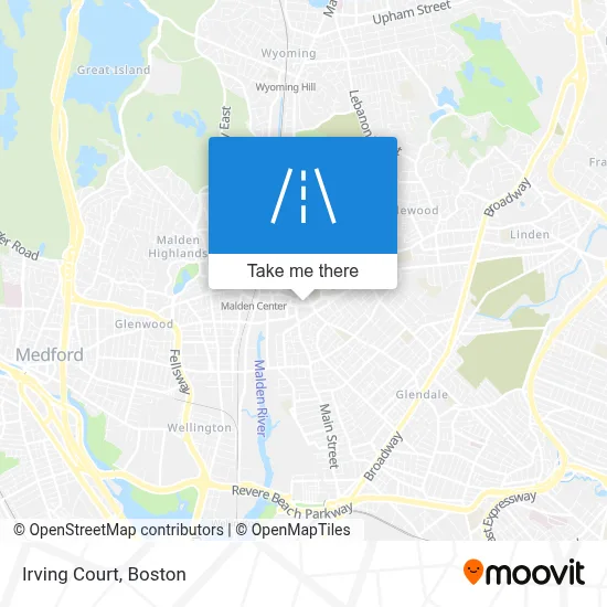 Irving Court map