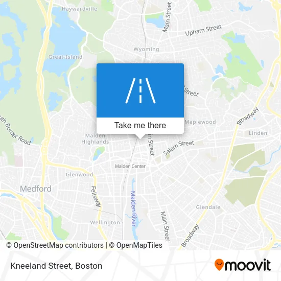 Kneeland Street map