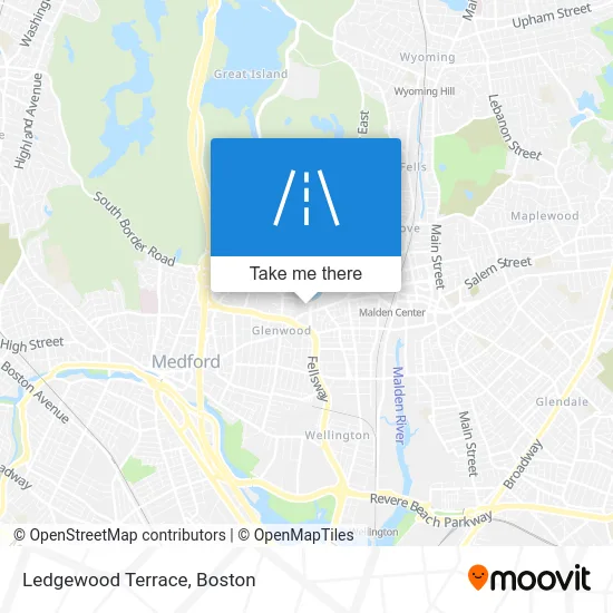 Ledgewood Terrace map