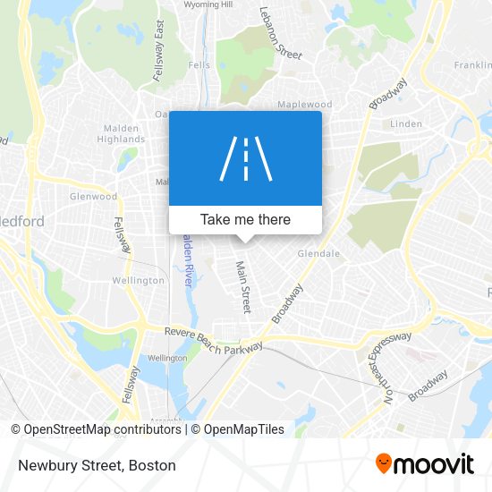 Mapa de Newbury Street