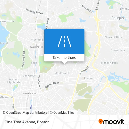 Pine Tree Avenue map