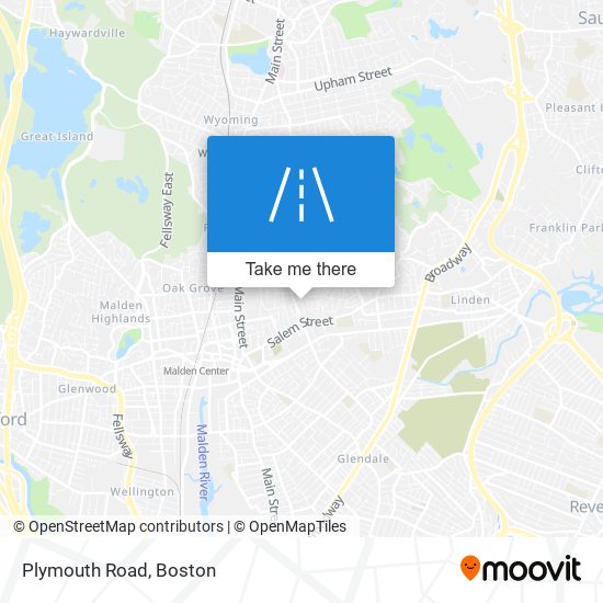 Plymouth Road map