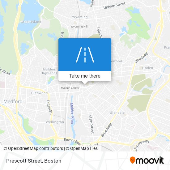 Prescott Street map