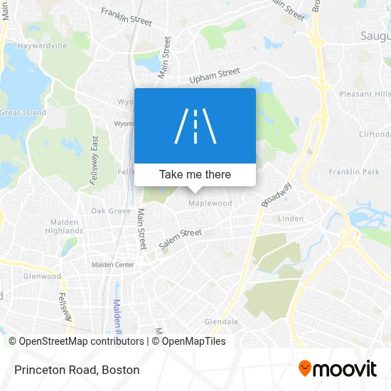 Princeton Road map