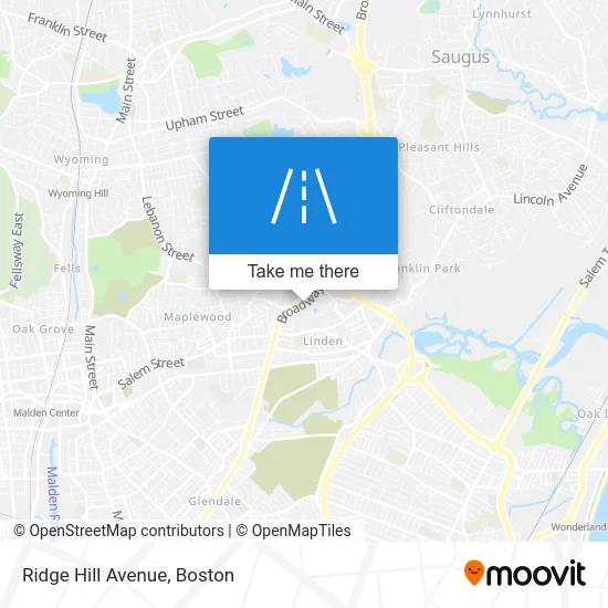 Ridge Hill Avenue map