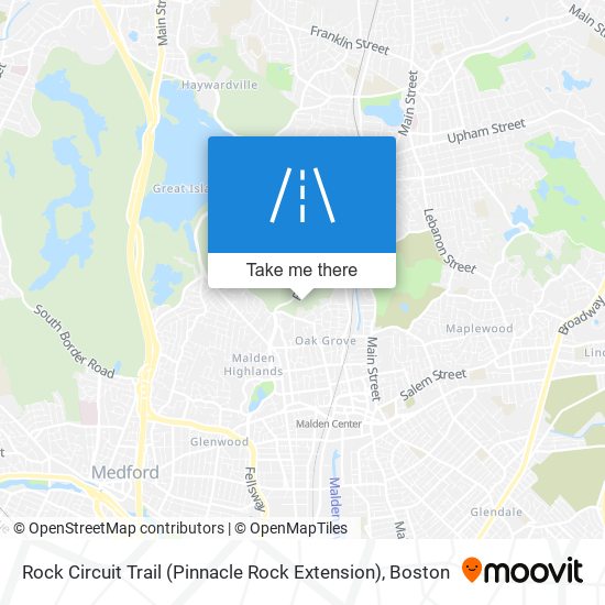 Rock Circuit Trail (Pinnacle Rock Extension) map