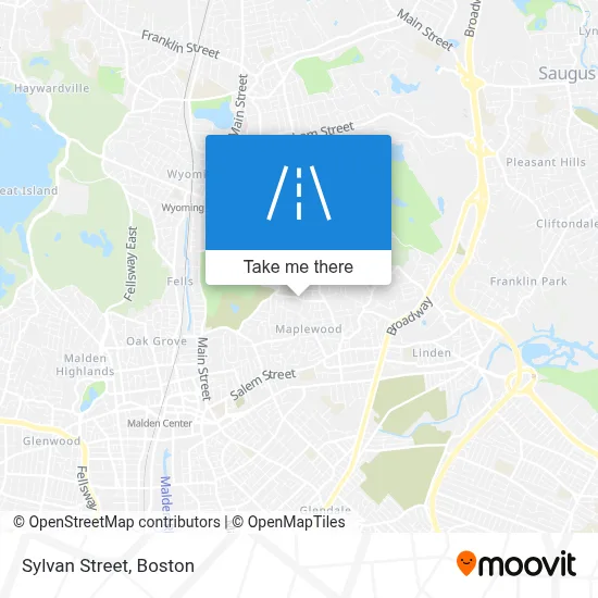 Sylvan Street map