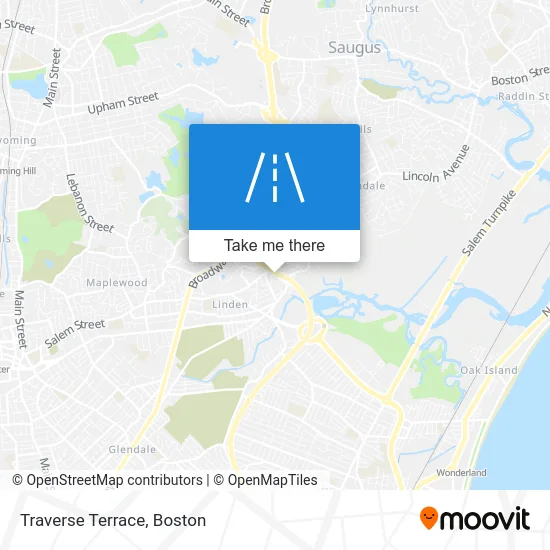 Traverse Terrace map