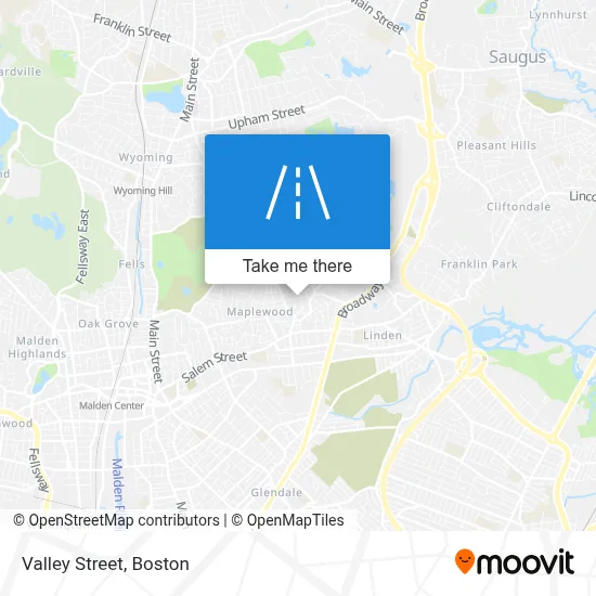 Valley Street map